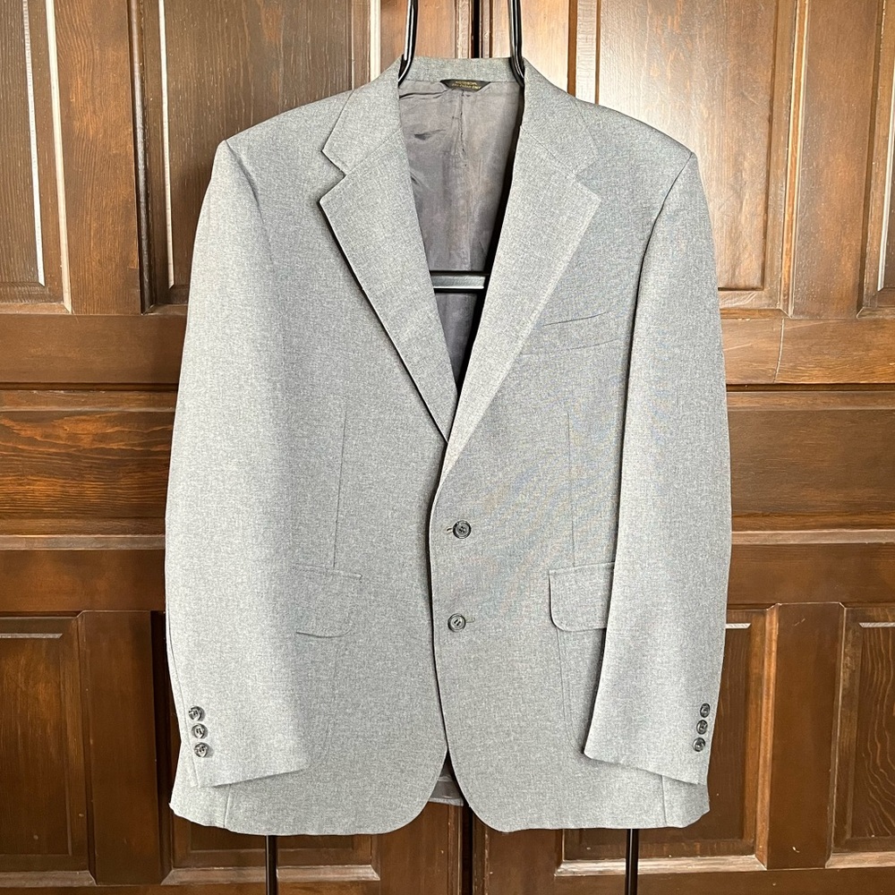 Vintage Levis Panatela Sportswear Blazer Men's 44L Jacket Sport Coat Gray